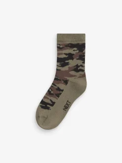 Next Camouflage - Chaussettes chaudes et thermiques en coton riche 5 Pack Discount