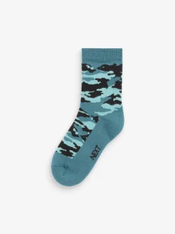 Next Camouflage - Chaussettes chaudes et thermiques en coton riche 5 Pack Discount