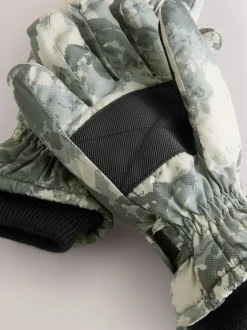 Next Camouflage vert - Gants de ski (3-16ans) Best