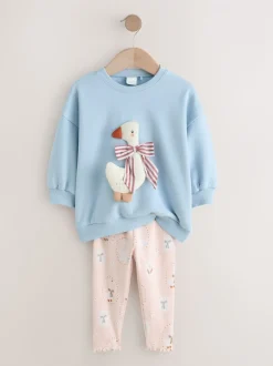 Next Canard bleu à nœud - Sweatshirt & Leggings (3mths-7yrs) Online