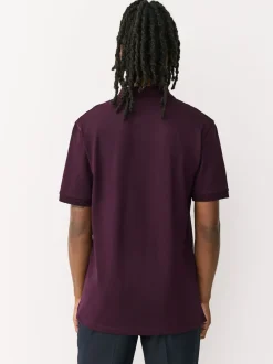 Next Canard rouge bordeaux - Polo Manches courtes Pique Clearance