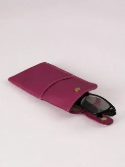 Lakeland Leather - Etui à lunettes canneberge Discount