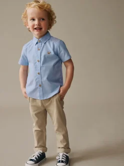 Next Caractère bleu - Chemise Oxford à manches longues (3mths-7yrs) Clearance