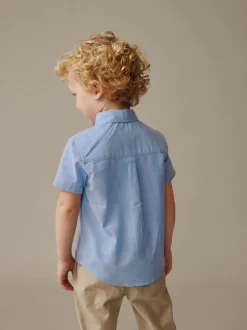 Next Caractère bleu - Chemise Oxford à manches longues (3mths-7yrs) Clearance