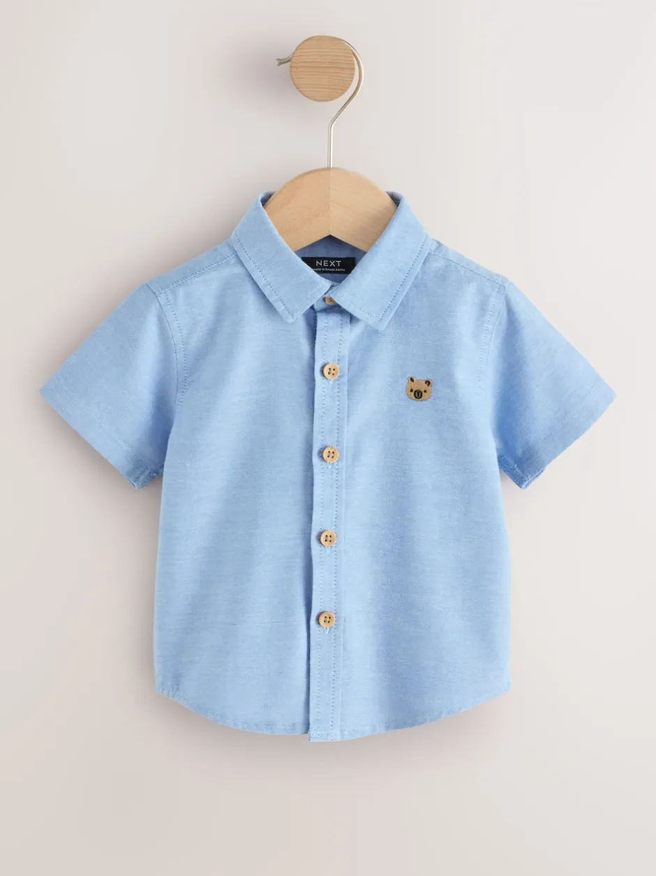 Next Caractère bleu - Chemise Oxford à manches longues (3mths-7yrs) Clearance