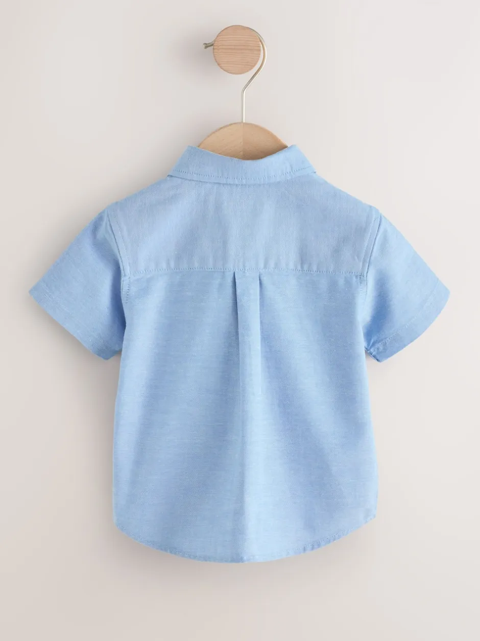 Next Caractère bleu - Chemise Oxford à manches longues (3mths-7yrs) Clearance