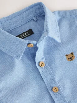 Next Caractère bleu - Chemise Oxford à manches longues (3mths-7yrs) Clearance