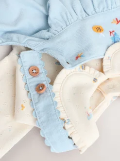 Next - Ensemble body et collants à manches longues en velours côtelé pour bébé (0mois-2ans) Caractère bleu Outlet