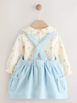 Next - Ensemble body et collants à manches longues en velours côtelé pour bébé (0mois-2ans) Caractère bleu Outlet