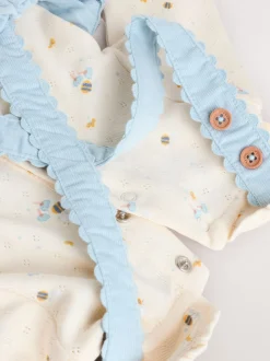 Next - Ensemble body et collants à manches longues en velours côtelé pour bébé (0mois-2ans) Caractère bleu Outlet