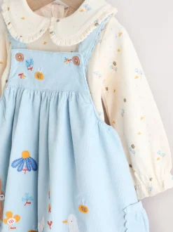 Next - Ensemble body et collants à manches longues en velours côtelé pour bébé (0mois-2ans) Caractère bleu Outlet