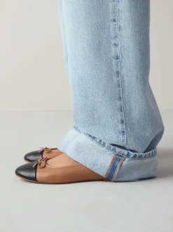 Next - Ballerines à bout rond Caramel Nude Best