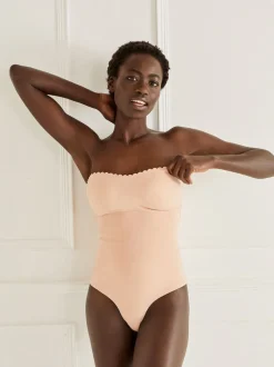 Next Caramel Nude - Dentelle de contrôle du ventre ferme Portez votre propre de soutien-gorge slip