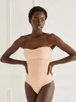 Next Caramel Nude - Dentelle de contrôle du ventre ferme Portez votre propre de soutien-gorge slip