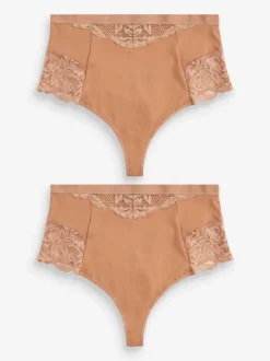 Next Caramel Nude - Tongs taille haute légers et modelants pour le contrôle de l'abdomen 2 Pack Hot