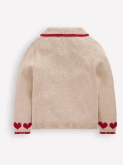 Boden Cardigan à col avec logo Best