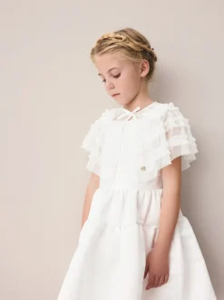 Laura Ashley Cardigan cape en maille de demoiselle d’honneur à volants Outlet