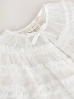 Laura Ashley Cardigan cape en maille de demoiselle d’honneur à volants Outlet