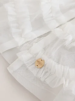 Laura Ashley Cardigan cape en maille de demoiselle d’honneur à volants Outlet