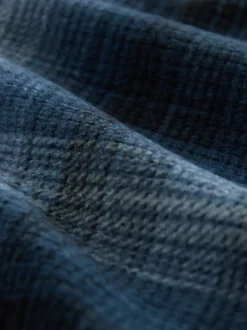 Next Carreaux bleu marine - Ensemble pyjama Motionflex confortable à manches longues et poignets New