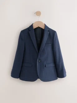 Next - Veste de costume (3-16ans) Carreaux bleu/bleu marine Sale