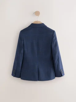 Next - Veste de costume (3-16ans) Carreaux bleu/bleu marine Sale