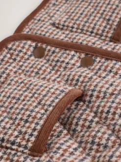 Next Carreaux Marron Heritage - Veste matelassée à col en velours côtelé pour bébé (0mois2ans) Hot