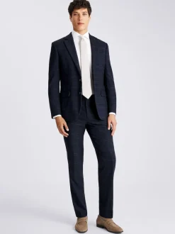 MOSS Carreaux noirs bleu marine - Habillé - Veste de costume Sale