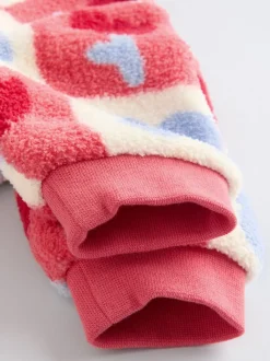 Next Carreaux rouge/violet - Ensemble de Hauts et Leggings en polaire Bébé 2 pièces (0mois-2ans) Best