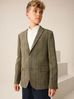 Next Carreaux vert/marron - Blazer (3-16ans) Online