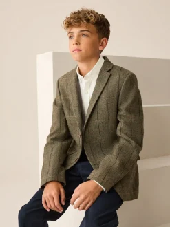 Next Carreaux vert/marron - Blazer (3-16ans) Online