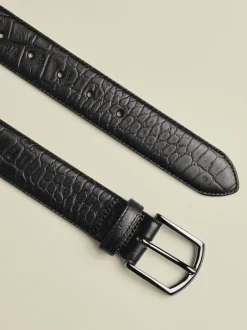 Charles Tyrwhitt Ceinture Made in England en cuir gaufré Outlet
