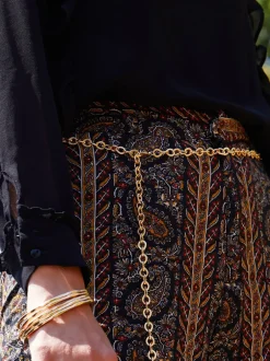 Mood Ceinture en chaîne texturée polie New