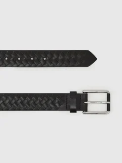 Reiss Ceinture Preston en cuir tissé Hot
