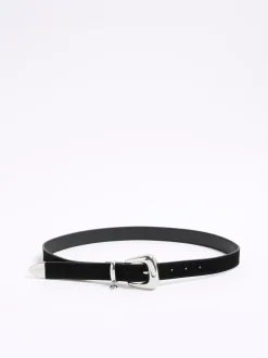 River Island Ceinture en daim à boucle bulle New