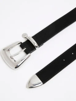 River Island Ceinture en daim à boucle bulle New