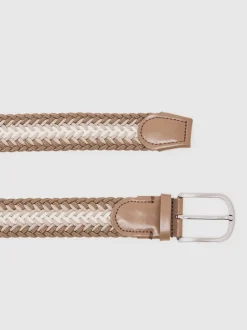 Reiss Ceinture tissée à rayures Ellis Discount