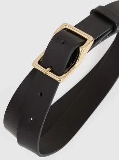 Reiss Ceintures à boucle angulaire en cuir Mateo Hot