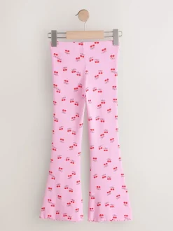 Next - Leggings évasés à côtes (3-16ans) Cerise rose/rouge Sale