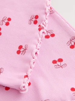 Next - Leggings évasés à côtes (3-16ans) Cerise rose/rouge Sale