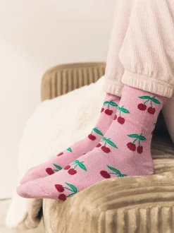 Next Cerises scintillantes - Lot de 1 paires de chaussettes en coffret cadeau Clearance