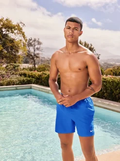 Nike - 5 Inch - Shorts de bain de volley indispensable Chambray bleu Outlet