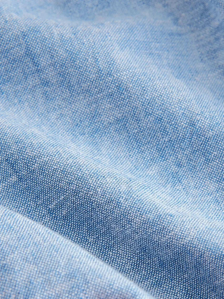 Next Chambray bleu - Pantalon en lin Blend à enfiler (3mois-7ans) Hot