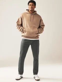 Next - Lit 1 place - Coupe ajustée Classic Jeans extensibles charbon de bois Discount