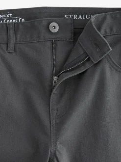 Next - Straight Fit Classic Jeans extensibles charbon de bois Sale
