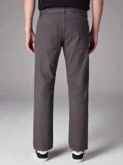 Next - Straight Fit Classic Jeans extensibles charbon de bois Sale