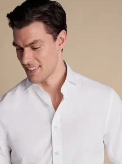 Charles Tyrwhitt Coupe ajustée  100% Cotton Cutaway Col Non Iron Poplin Chemises Online