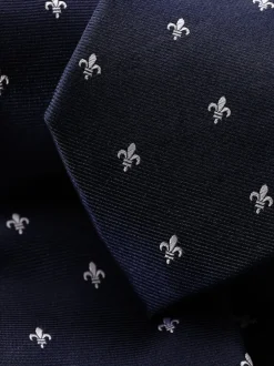 Charles Tyrwhitt cravate en soie Français Fleur De Lys Sale