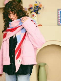 Eleanor Bowmer Écharpe triangle à damiers Discount