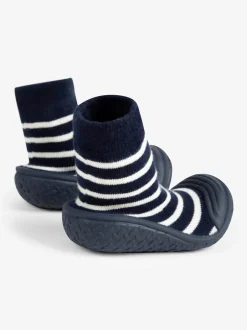 Jojo Maman Bébé Chaussettes de chaussons d’extérieur pour garçon à rayures Sale